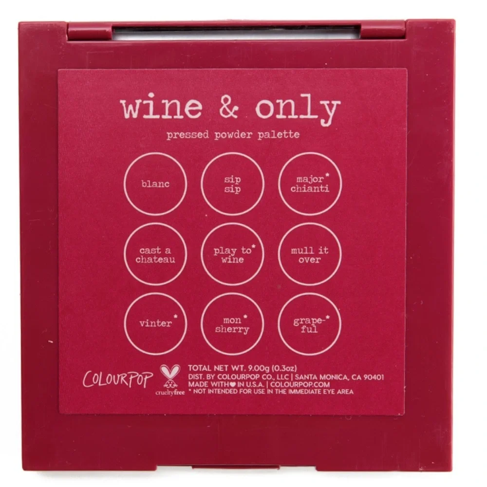ColourPop Wine and Only 9-Pan Pressed Powder Palette NIB